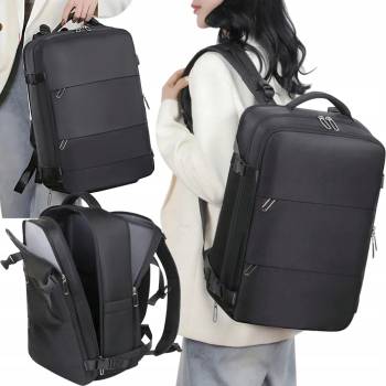 Konofactory Černý batoh do letadla Transporter M 35 l