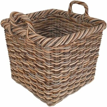 Košíkárna Koš čtvercový ratanový žíhaný 47x47 cm