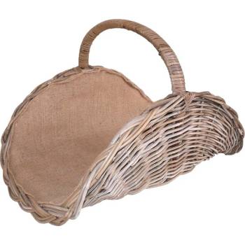 Košíkárna Koš na dřevo ratanový 61x43 cm