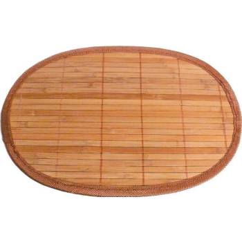 Košíkárna prostírání bambus hnědé oválné 30x20cm
