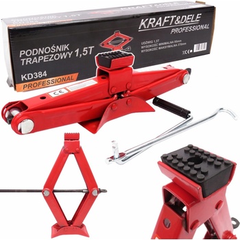 KRAFT&DELE Nůžkový zvedák na auto 1,5t KD384
