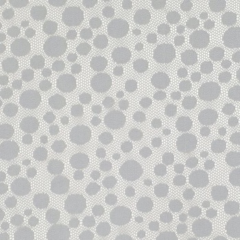 Krajka N6358 šedá, puntíky, š.150