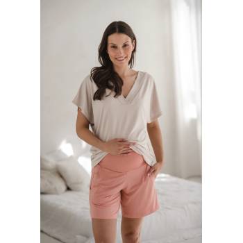 Krátké bambusové pyžamové kalhoty Moon Herbal Rose