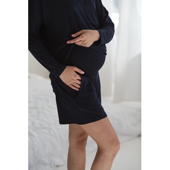 Krátké bambusové pyžamové kalhoty Moon Navy