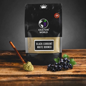 Kratom World Ovocný ČERNÝ RYBÍZ White Borneo 100 g