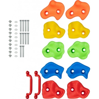 Kruzzel 25394 Lezecké úchyty kameny plastové 12 ks