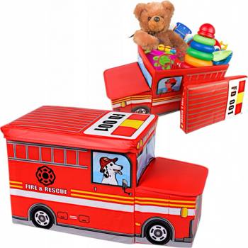 Kruzzel Box Hasičské auto 53 x 26 x 31,5 cm 22489