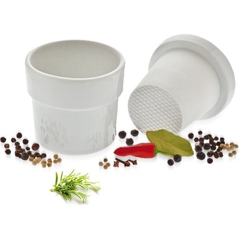 Küchenprofi Porcelánový hmoždíř na bylinky 9 cm bílý