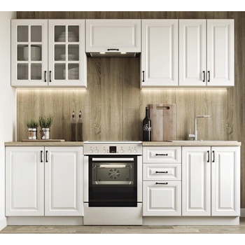 Kuchyňska linka ELIZABETH 240cm bílá Halmar