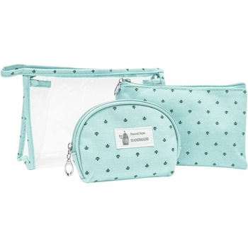 Kufryplus Sada kosmetických tašek TB14435 světle modrá 3 ks