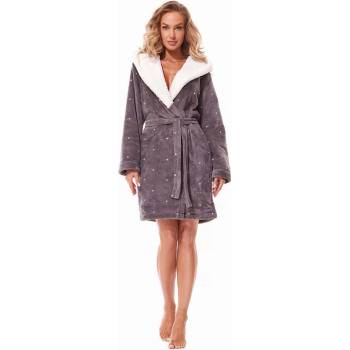 L&L dámský župan krátký s kapucí LOOP