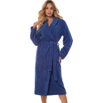 L&L dlouhý dámský župan NAVY frotte