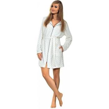 L&L Zappa dámský župan ecru-hvězdy