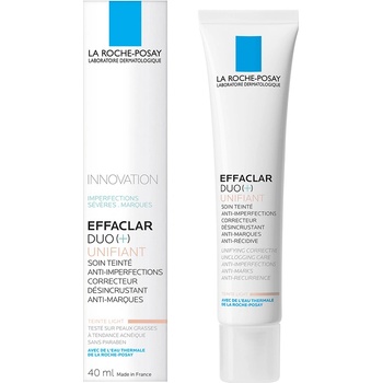 La Roche Posay Effaclar DUO (+) tónovací sjednocující korekční péče proti nedokonalostem pleti a stopám po akné odstín Light Duo [+] 40 ml