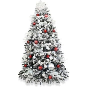 LAALU Ozdobený stromeček POLÁRNÍ ČERVENÁ 400 cm s 222 ks ozdob a dekorací