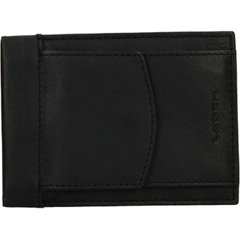 Lagen Kožená pěněženka na drobné mince 1309 černá