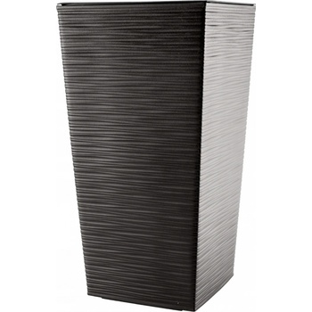 Lamela květináč FINEZIA RATAN 190 x 190 tmavě šedý