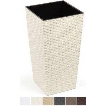 Lamela Květináč Finezja 400 x 400 mm ratan krémový