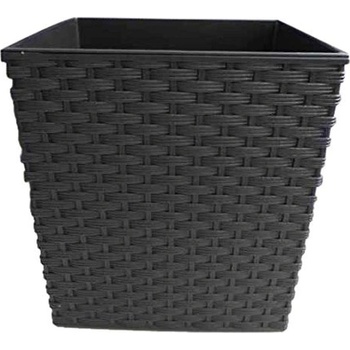 Lamela Květináč Juka 190 x 190 mm ratan černý