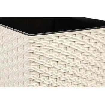 Lamela Květináč Juka 250 x 250 mm ratan krémový