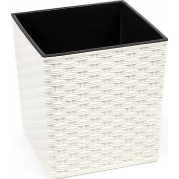 Lamela Květináč Juka 400 x 400 mm ratan krémový