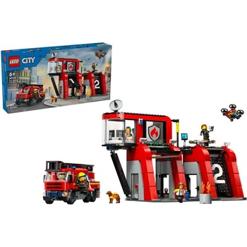 LEGO® City 60414 Hasičská stanice s hasičským vozem