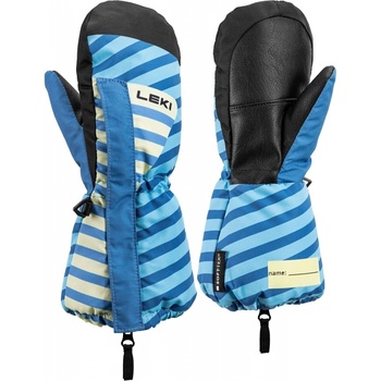 Leki Little Paw GTX Mitt Long, brightblue-steel blue-frozen yellow
