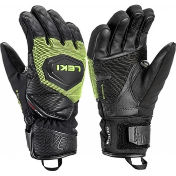 Leki Wcr Coach 3D Junior juniorské lyžařské rukavice black-ice lemon 23/24