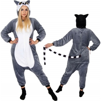 Lemur bílo šedé