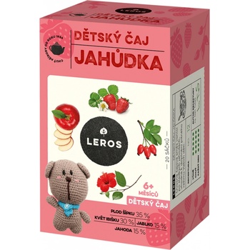 Leros jahůdka nálevové sáčky 20 x 2 g