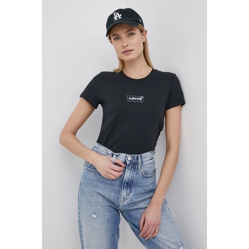 Levi's Bavlněné tričko černé