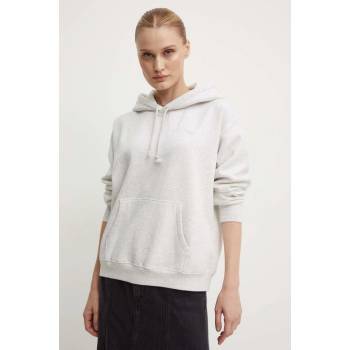 Levi's mikina dámská s kapucí hladká A5943 šedá