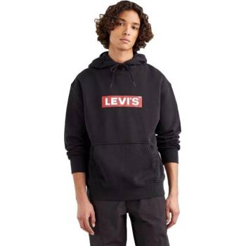 Levi's® T3 RELAXD GRAPHIC HOODIE mikina černá