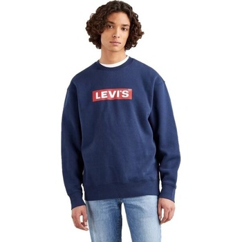 Levi's® T3 RELAXED GRAPHIC Crew mikina tmavě modrá