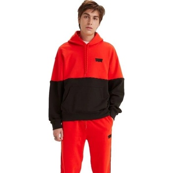 Levi's RLXD GRAPHIC PIPING PO PIECED PO FLAME mikina oranžová