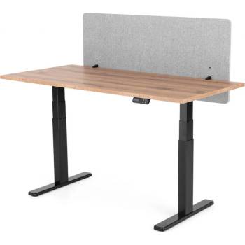 Liftor Silent akustický paraván na stůl 135 x 60 cm světle šedý