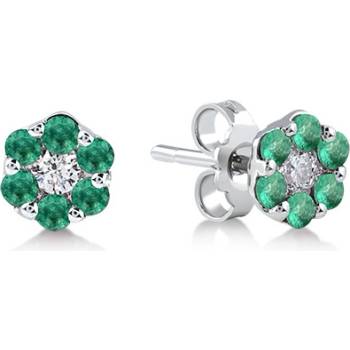 Lillian Vassago zlaté peckové se smaragdem a briliantem LLV59-DER007WEM