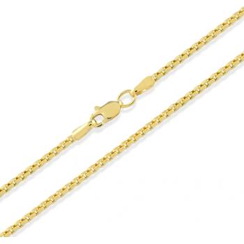 Lillian Vassago Zlatý řetízek, anker LLV59-GCH036Y Žlutá