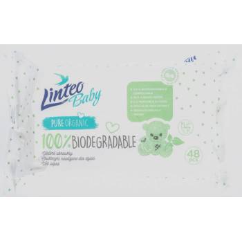 Linteo Baby 100% Biodegradable dětské jemné vlhčené ubrousky 48 ks