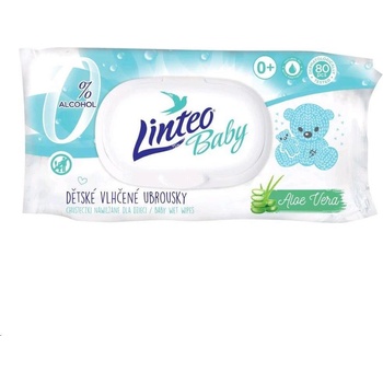 Linteo Baby Ubrousky vlhčené dětské aloe vera 80 ks