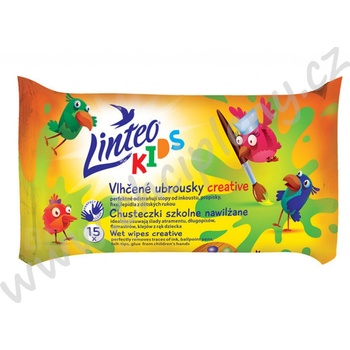 Linteo Kids vlhčené ubrousky školní 15 ks