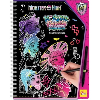 Lisciani Vyškrabávací omalovánky Kamarádky navždy Monster High