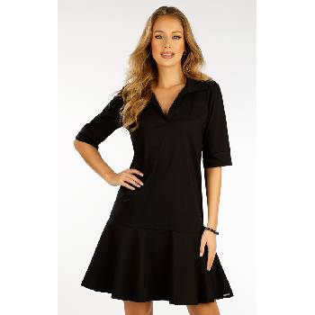 LITEX Dámské košilové šaty 5F075 černá