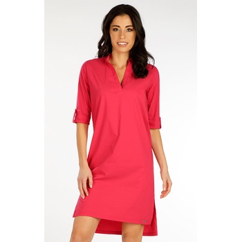 LITEX Dámské košilové šaty 5F078 tmavě růžová