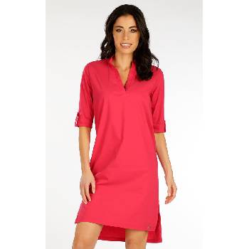 LITEX Dámské košilové šaty 5F078 tmavě růžová