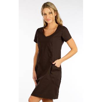 LITEX Dámské šaty s krátkým rukávem 5F221 čokoládová