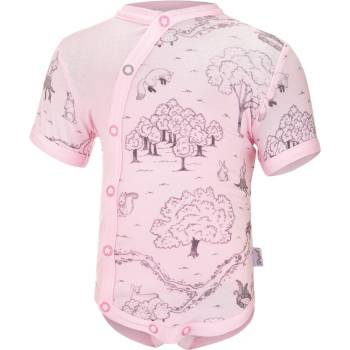 Little Angel Body tenké TISK KR Outlast® sv.růžová louka