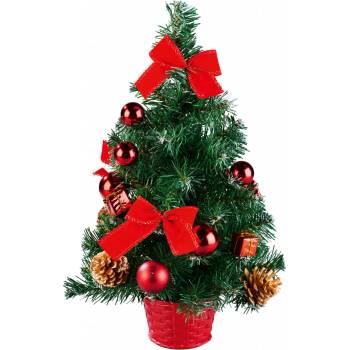 LIVARNO home Umělý mini vánoční stromek, 40 cm červená