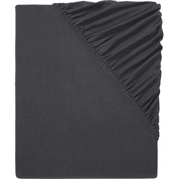 Livarno Home Žerzejové napínací prostěradlo 180-200x200 světle šedá