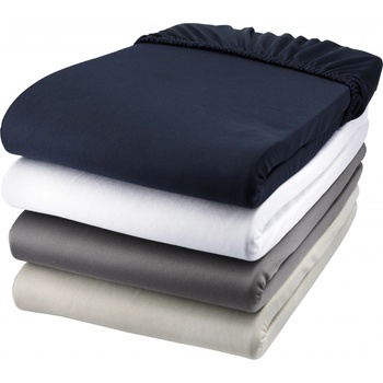 Livarno Home Žerzejové napínací prostěradlo 180-200x200 tmavě šedá